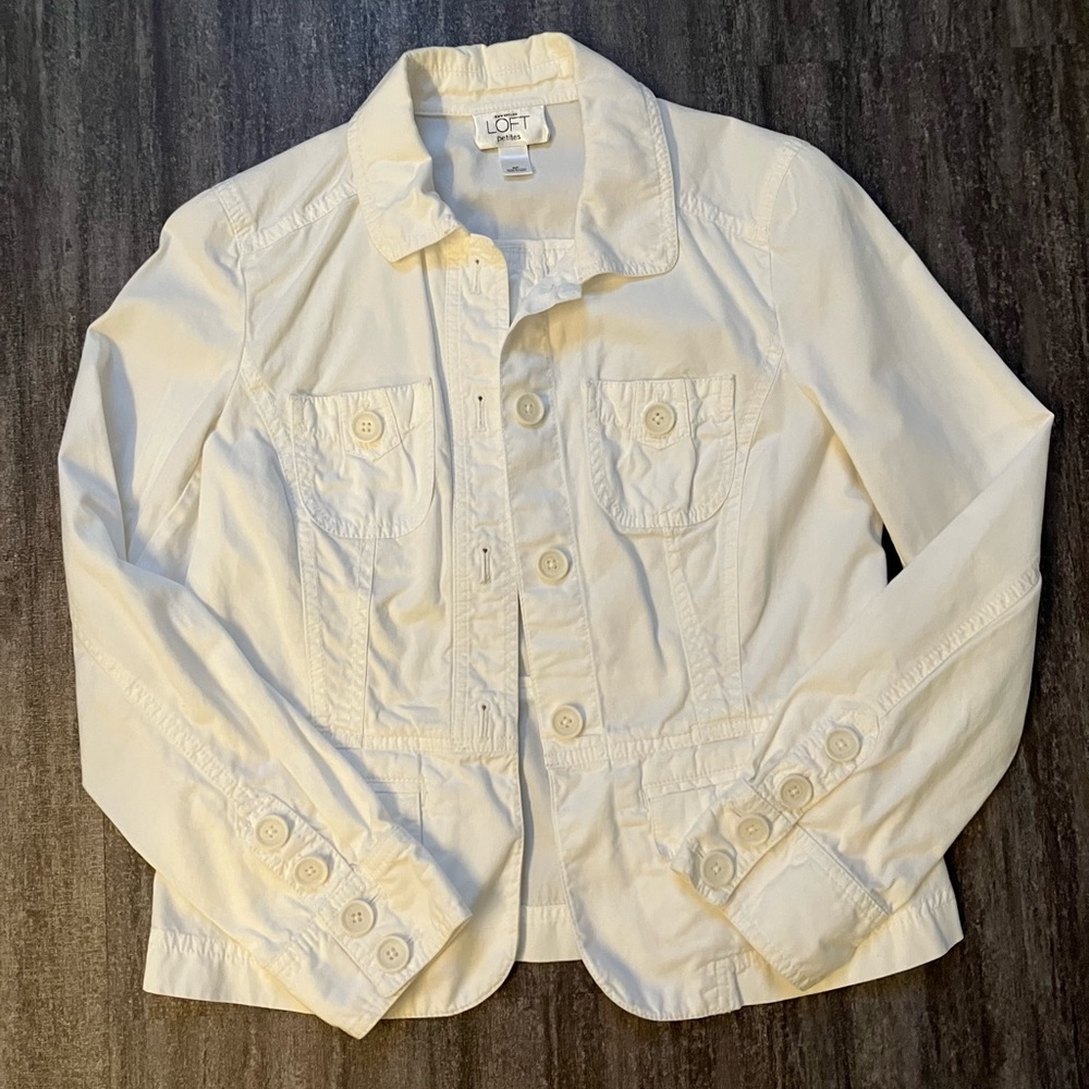 Loft white jacket